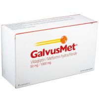 Галвус Мет таблетки покрытые пленочной оболочкой 50мг+1000мг №60